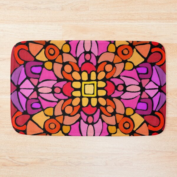 Item preview, Aztec grid candy floral designed and sold by bekki smith.