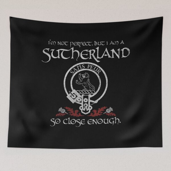 Item preview, Sutherland of Duffus 2 clan Scottish surname crest badge motto tartan sporran kilt men women designed and sold by Clan1093.