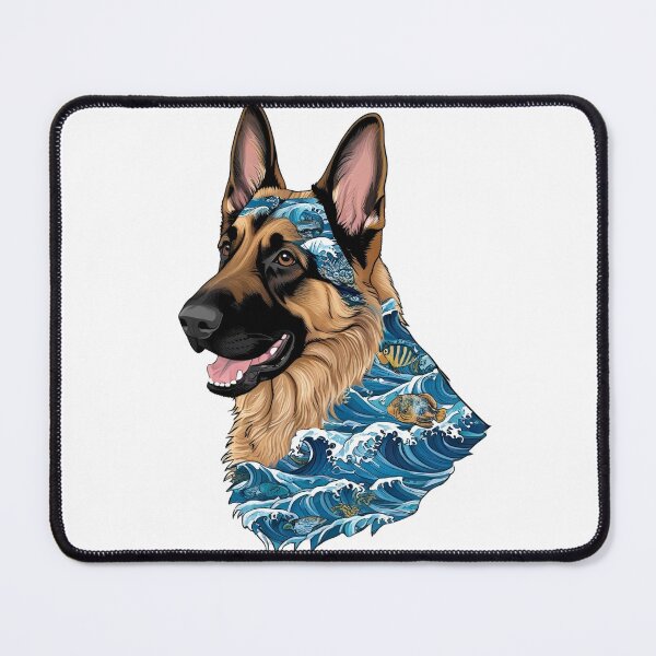 Item preview, Ocean Silhouette of a German Shepherd designed and sold by GoodyPaws.