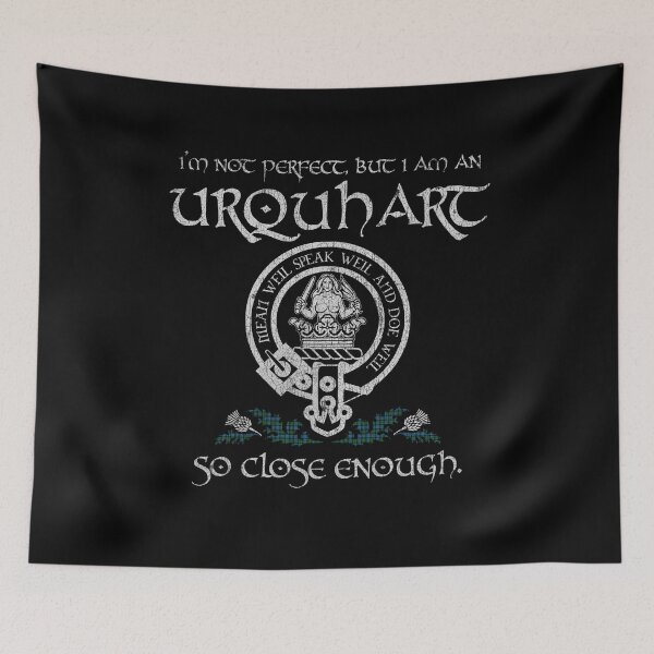 Item preview, Urquhart clan Scottish surname crest badge motto tartan sporran kilt men women designed and sold by Clan1093.