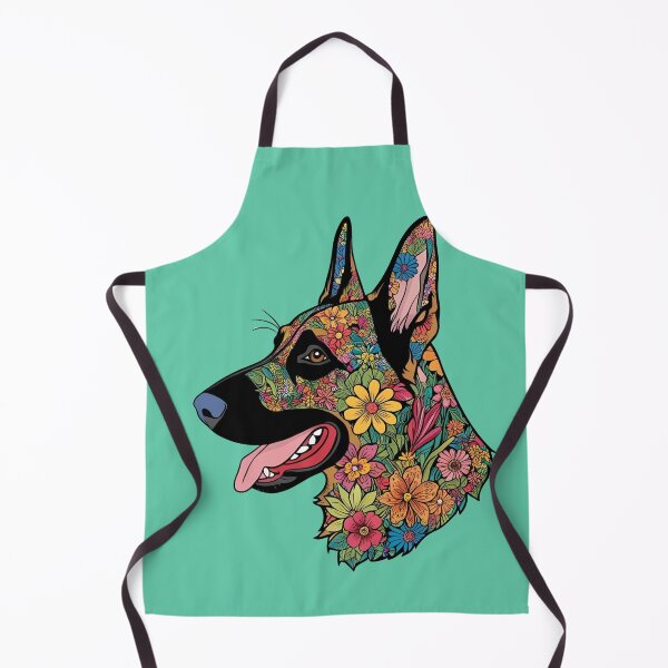 Item preview, Floral Silhouette of a German Shepherd designed and sold by GoodyPaws.