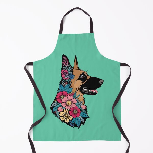 Item preview, Floral Silhouette of a German Shepherd designed and sold by GoodyPaws.