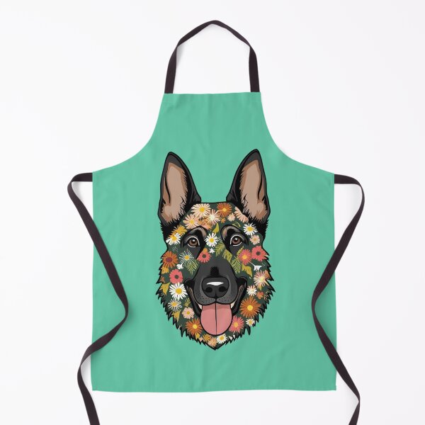 Item preview, Floral Silhouette of a German Shepherd designed and sold by GoodyPaws.