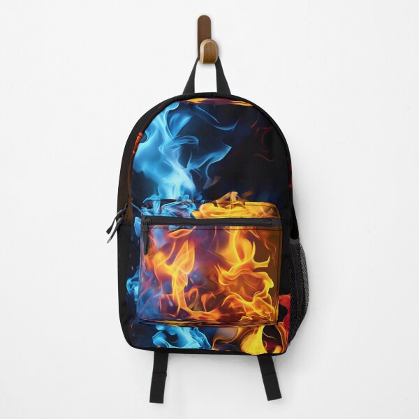 Item preview, Cold And Hot Fire - Blue and red fire wallpaper designed and sold by BeebooDesign.