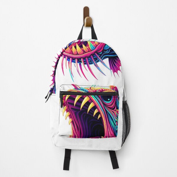 Item preview, Anglerfish art colorful neon design designed and sold by BeebooDesign.