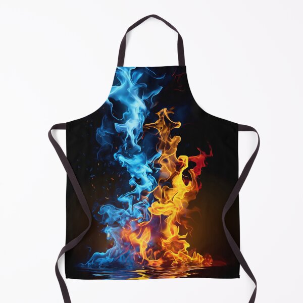 Item preview, Cold And Hot Fire - Blue and red fire wallpaper designed and sold by BeebooDesign.