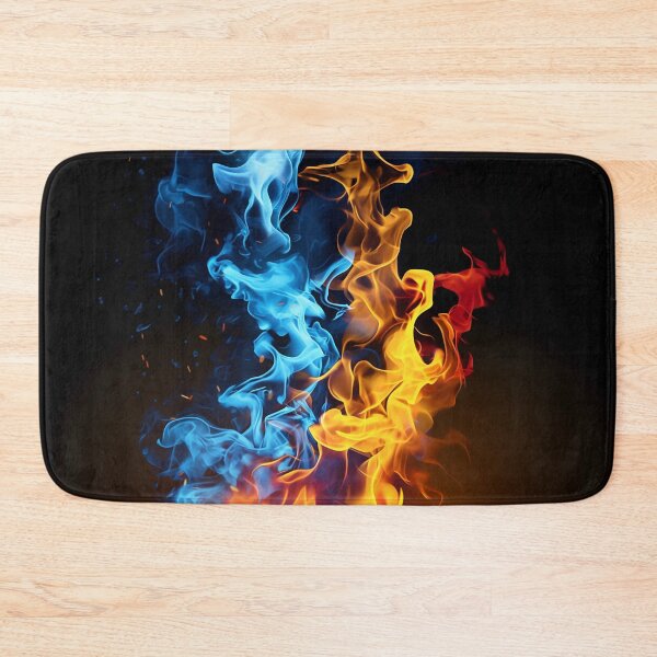 Item preview, Cold And Hot Fire - Blue and red fire wallpaper designed and sold by BeebooDesign.