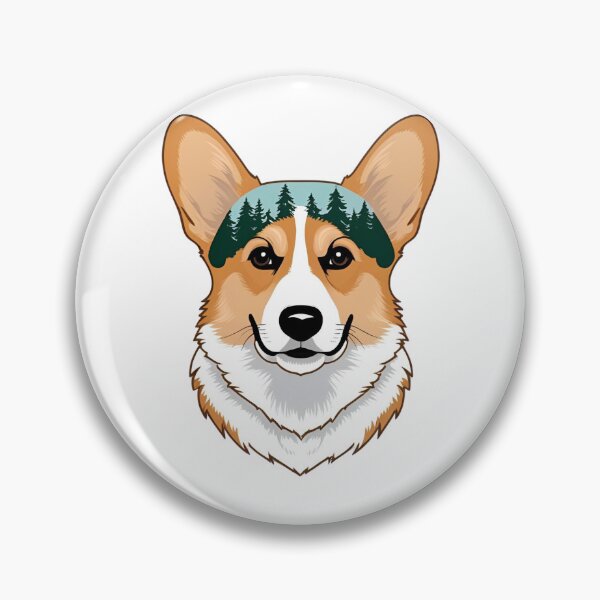 Item preview, Forest Silhouette of a Welsh Corgi Pembroke designed and sold by GoodyPaws.