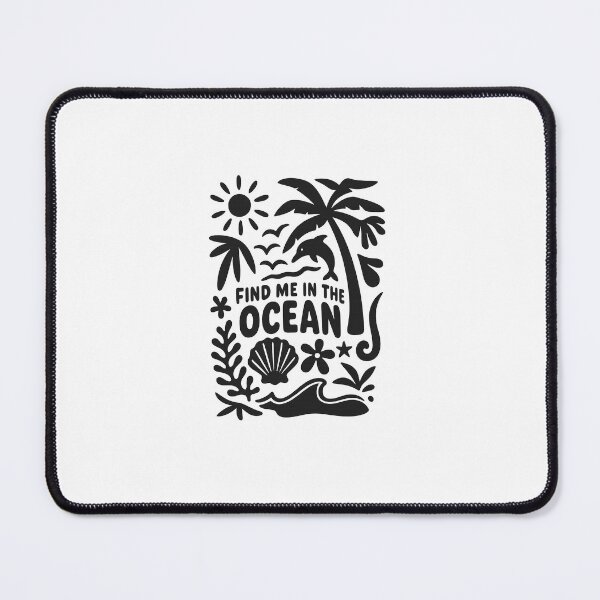 Item preview, Find Me in the Ocean – Minimalist Beach Design designed and sold by StudioNovaArt.