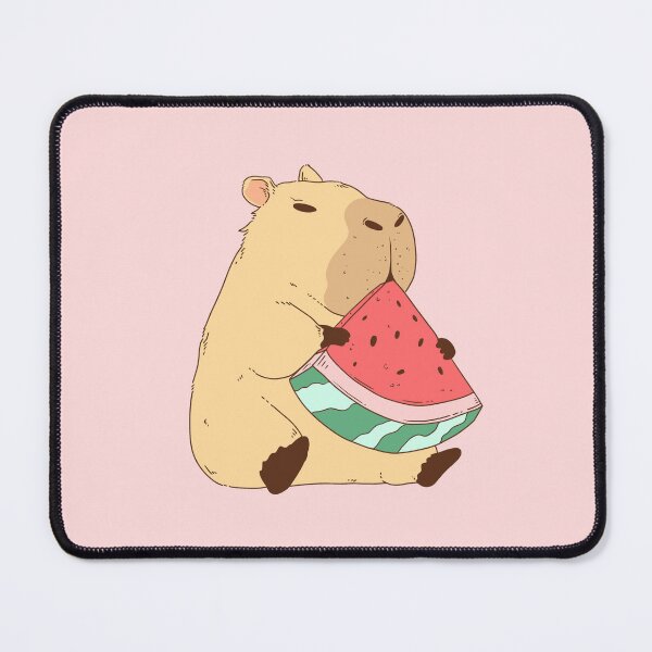 Item preview, Chill Capybara Eating Watermelon designed and sold by Jess.a.creates.