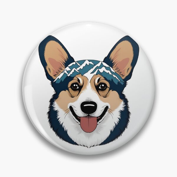 Item preview, Mountain Silhouette of a Welsh Corgi Pembroke designed and sold by GoodyPaws.
