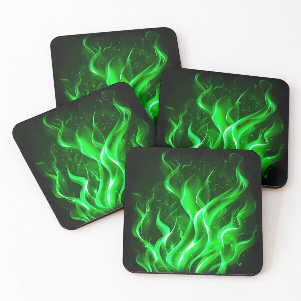 Item preview, Fire green art magic designed and sold by BeebooDesign.