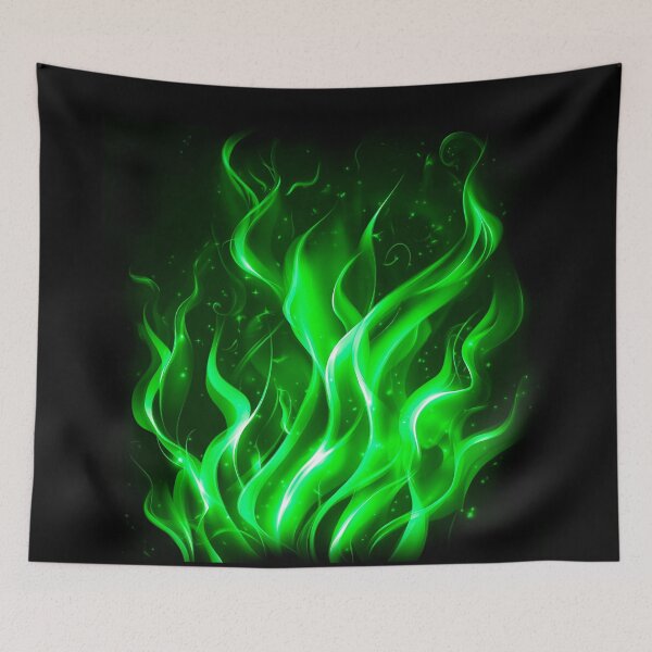 Item preview, Fire green art magic designed and sold by BeebooDesign.
