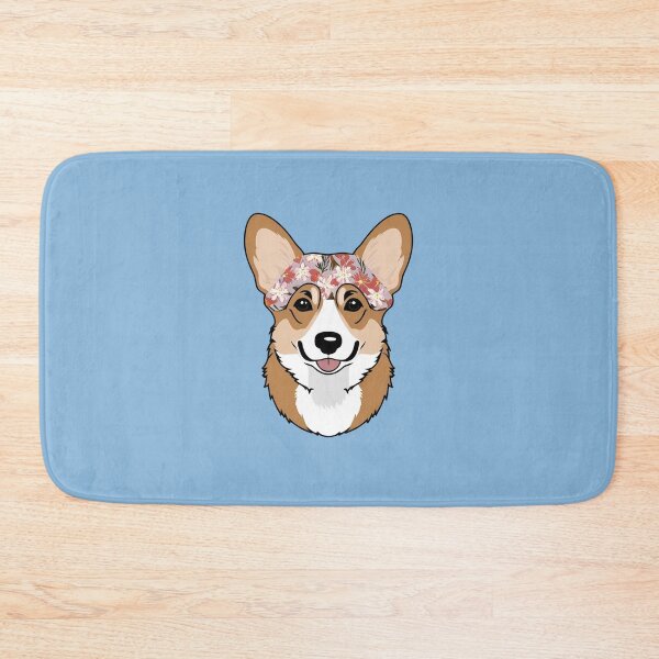 Item preview, Floral Silhouette of a Welsh Corgi Pembroke designed and sold by GoodyPaws.