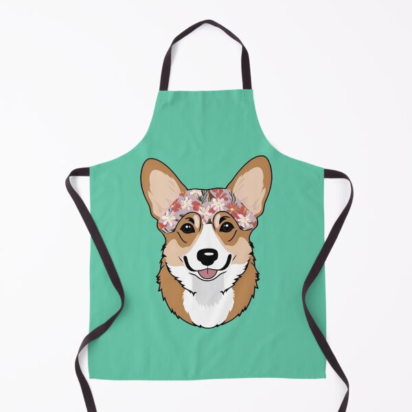Item preview, Floral Silhouette of a Welsh Corgi Pembroke designed and sold by GoodyPaws.
