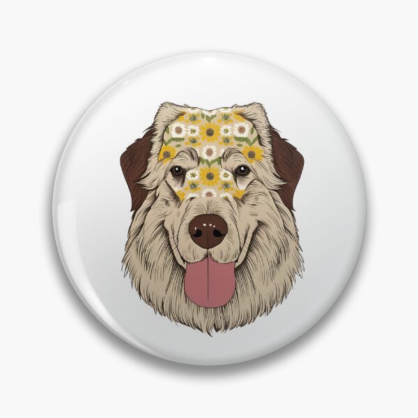 Item preview, Floral Silhouette of a Pyrenean Shepherd designed and sold by GoodyPaws.