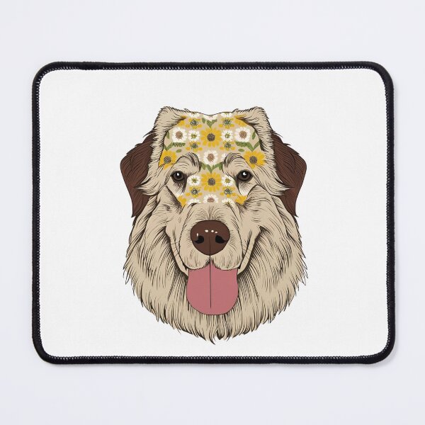 Item preview, Floral Silhouette of a Pyrenean Shepherd designed and sold by GoodyPaws.