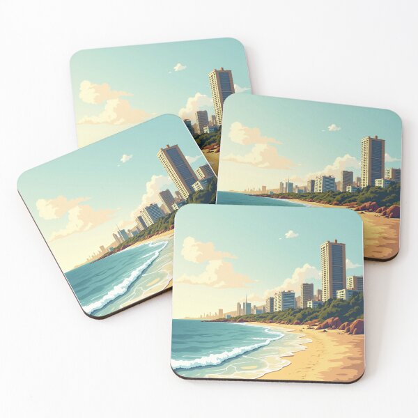 Item preview, Gold Coast Travel Poster, Perfect Gift for Travel Enthusiasts, Vintage Style Wall Art, Australia Wall art for home decor, Gold Coast print. Sticker designed and sold by Thegalleryshop1.