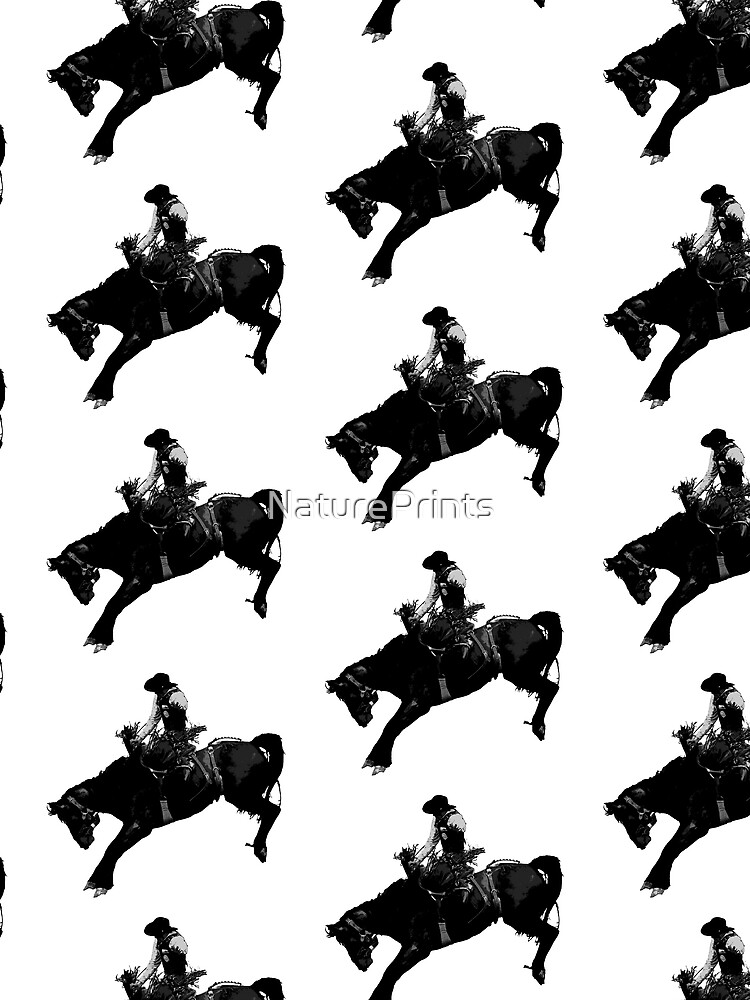 Thumbnail 3 of 3, Scarf, Bronco Rider - Rodeo Cowboy designed and sold by NaturePrints.