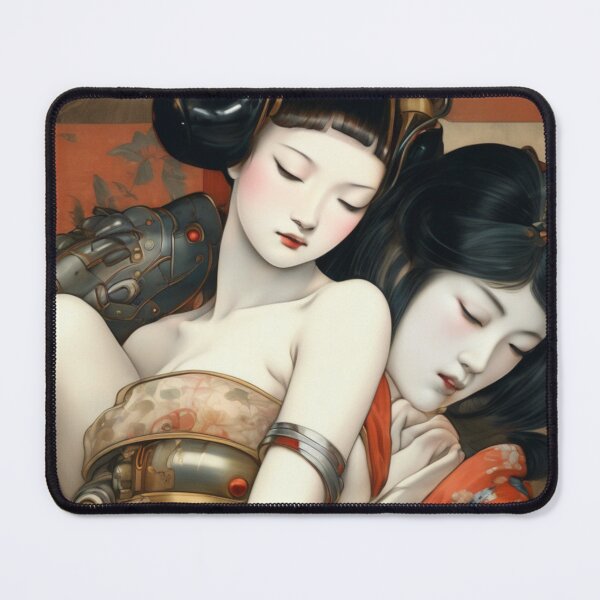 Item preview, Robot Shunga Hybrid Imitation Japanese Erotic Surrealism | #192 designed and sold by NickWhittleArt.