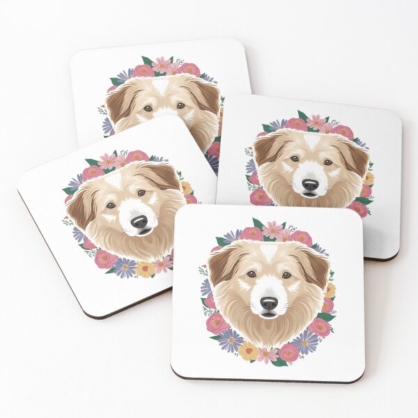 Item preview, Floral Silhouette of a Pyrenean Shepherd designed and sold by GoodyPaws.