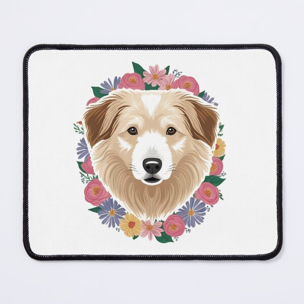Item preview, Floral Silhouette of a Pyrenean Shepherd designed and sold by GoodyPaws.