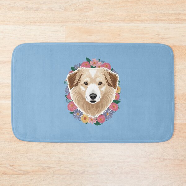 Item preview, Floral Silhouette of a Pyrenean Shepherd designed and sold by GoodyPaws.