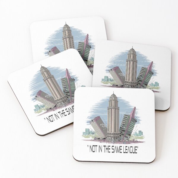 Item preview, "Not In The Same League T-Shirt - Urban Cityscape Destruction Design" designed and sold by SamaArtShop.