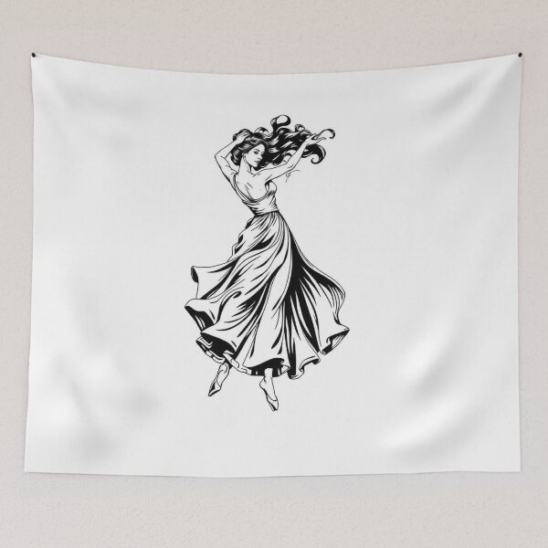 Item preview, Dancing woman designed and sold by AnuNP.