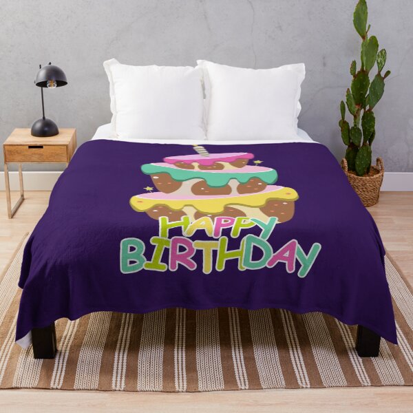 Item preview, Flat Design Happy Birthday Illustration with Cake at Candle,Candy designed and sold by AlginaPugachova.