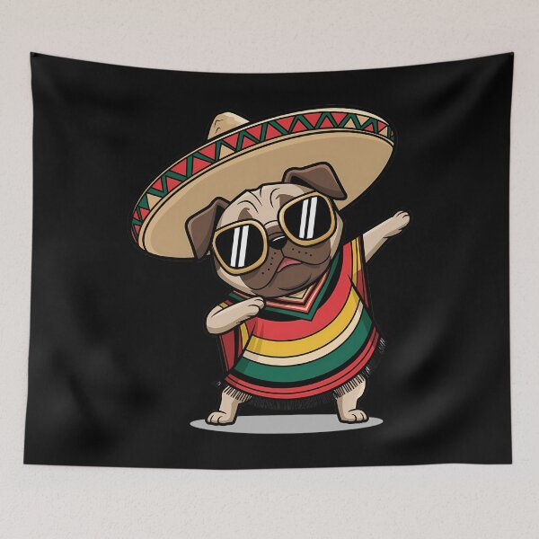 Item preview, Dabbing Dog Sombrero Mexican designed and sold by aidenpier.