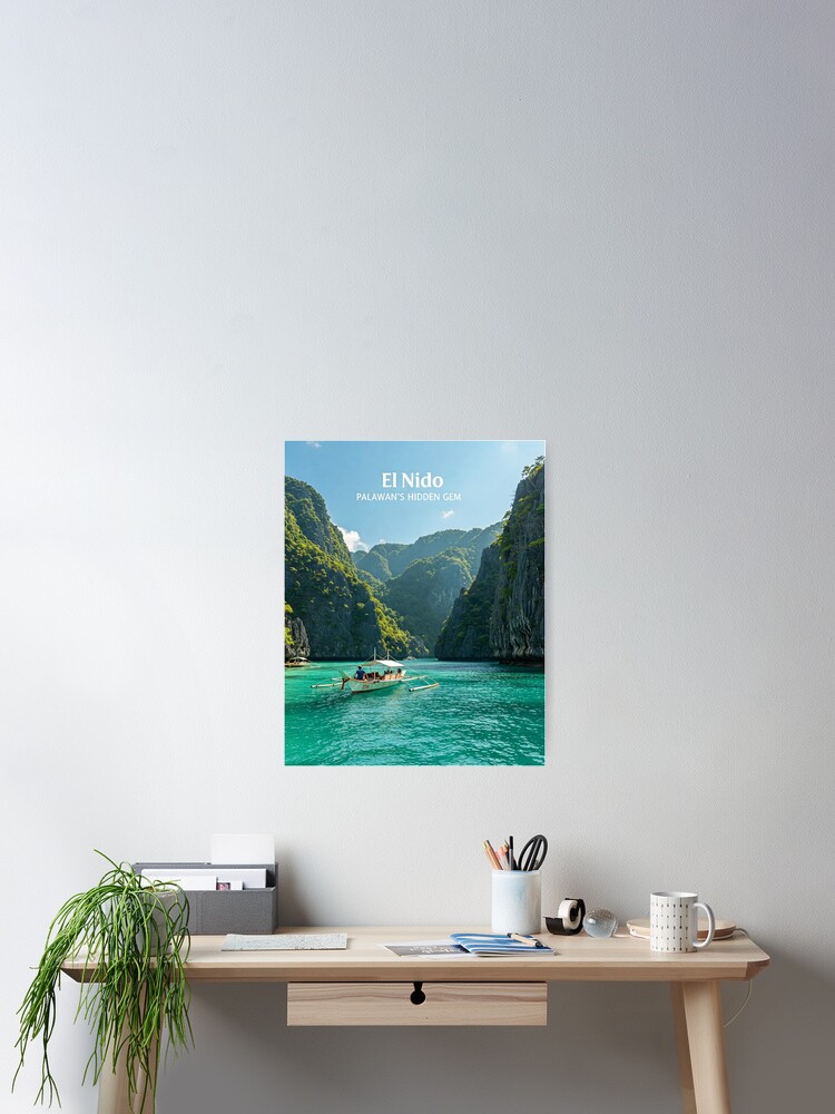 Thumbnail 2 of 3, Poster, El Nido: Palawan's hidden gem designed and sold by likbatonboot.