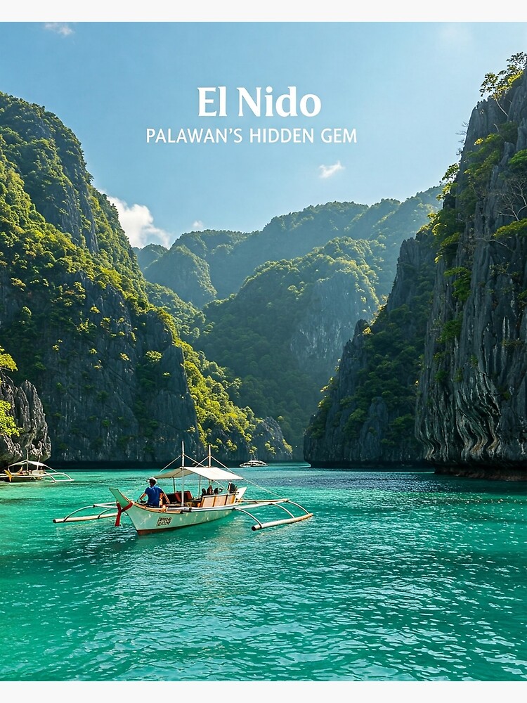 Thumbnail 3 of 3, Poster, El Nido: Palawan's hidden gem designed and sold by likbatonboot.