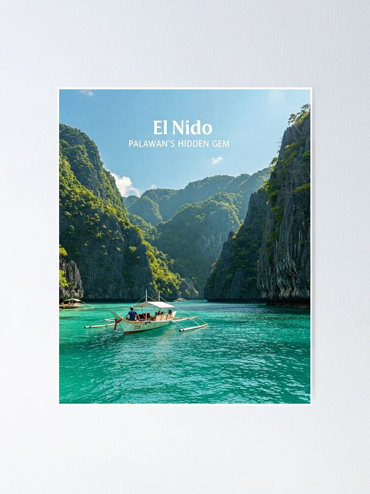 Thumbnail 1 of 3, Poster, El Nido: Palawan's hidden gem designed and sold by likbatonboot.