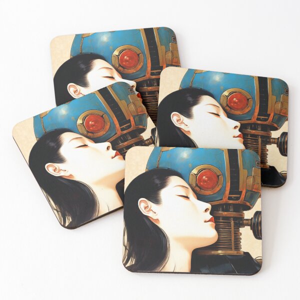 Item preview, Robot Shunga Hybrid Imitation Japanese Erotic Surrealism | #195 designed and sold by NickWhittleArt.