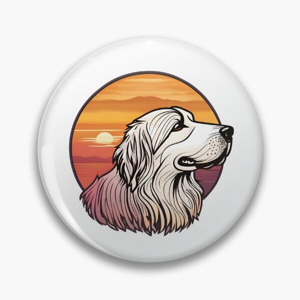 Item preview, Sunset Silhouette of a Pyrenean Shepherd designed and sold by GoodyPaws.
