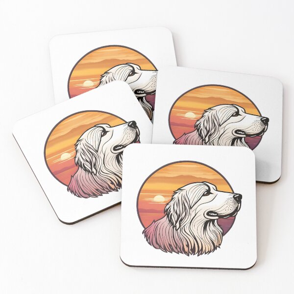 Item preview, Sunset Silhouette of a Pyrenean Shepherd designed and sold by GoodyPaws.