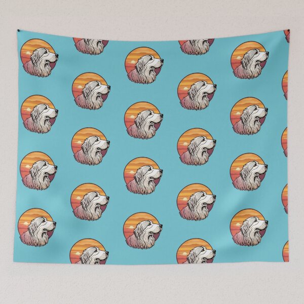 Item preview, Sunset Silhouette of a Pyrenean Shepherd designed and sold by GoodyPaws.