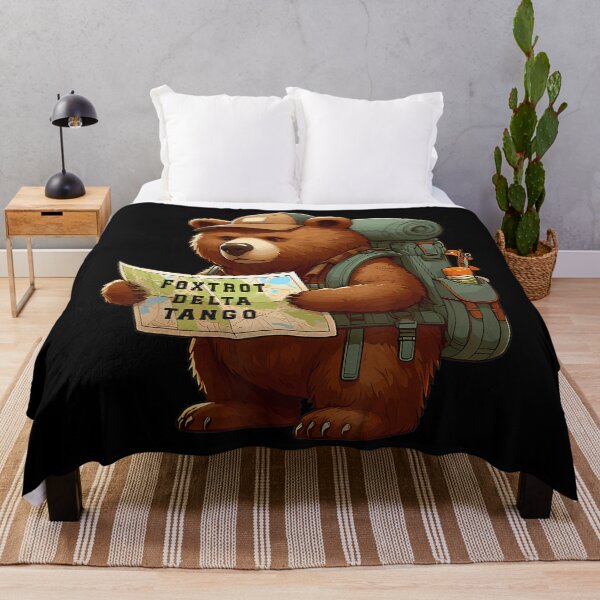 Item preview, Bear Funny Foxtrots Deltas Tangos Map designed and sold by Dreamy-Scenes.