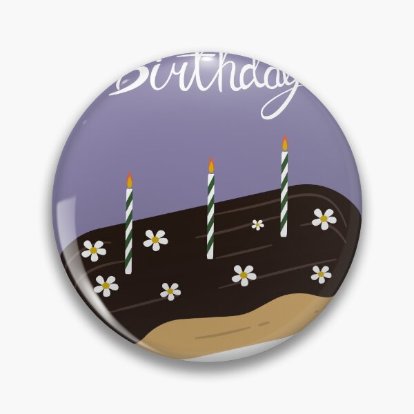 Item preview, Flat Design Happy Birthday Illustration with Daisy Eclair,Candles designed and sold by AlginaPugachova.