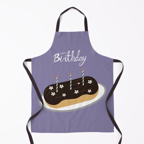 Item preview, Flat Design Happy Birthday Illustration with Daisy Eclair,Candles designed and sold by AlginaPugachova.