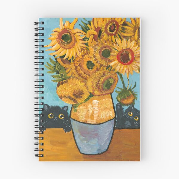 Item preview, Cats Playing With Sunflowers designed and sold by KilkennyCat Art.