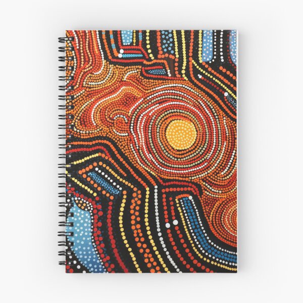Item preview, Aboriginal Inspired Dot Art - Lava River designed and sold by GrinGalore.