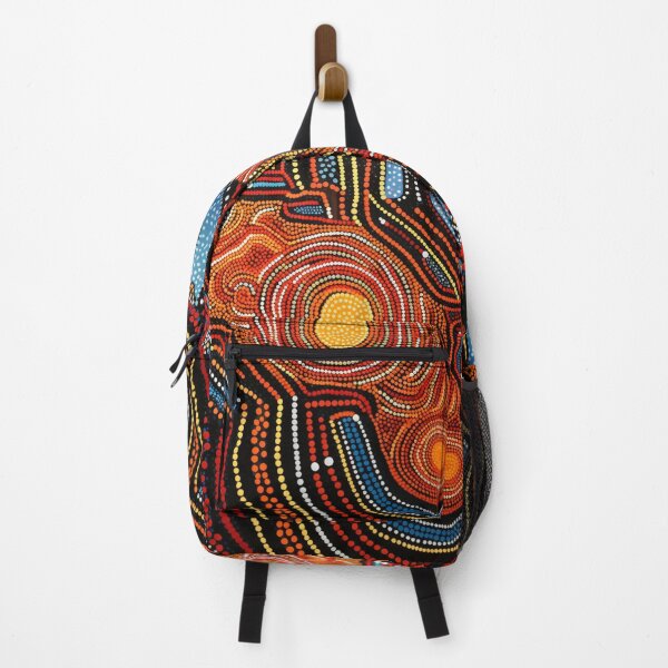 Item preview, Aboriginal Inspired Dot Art - Lava River designed and sold by GrinGalore.