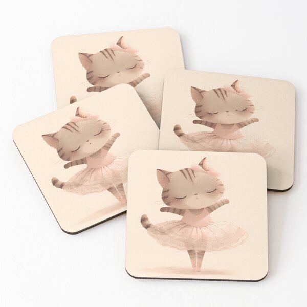 Item preview, Ballet Cat – Adorable and Graceful Feline in Slippers designed and sold by Windy-market.