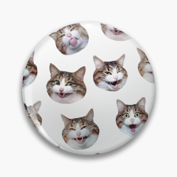 Item preview, Funny shocked cat face pattern seamless designed and sold by BeebooDesign.
