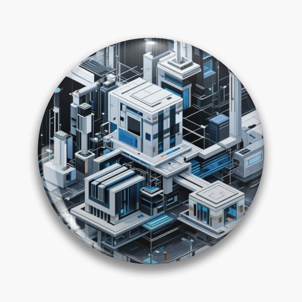 Item preview, Mechanical Citadel designed and sold by AlgorithmiaArt.
