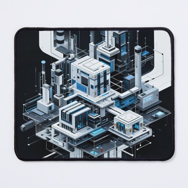 Item preview, Mechanical Citadel designed and sold by AlgorithmiaArt.