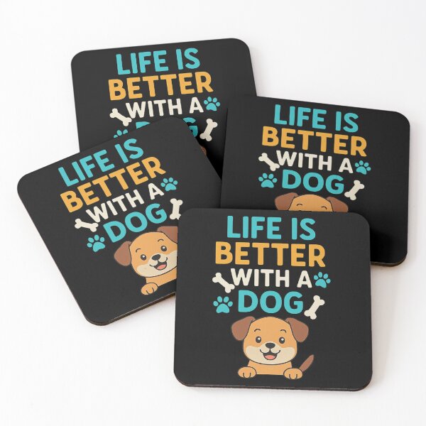 Item preview, Life Is Better With A Dog - Funny Dog Lover Design designed and sold by BunBuntheDog-.