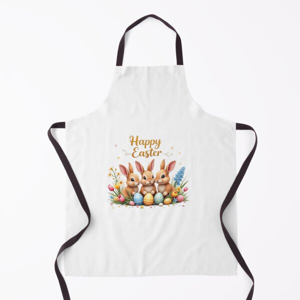 Artikelvorschau, Frohe Ostern! Niedliche Häschen mit Ostereiern und Frühlingsblumen entworfen und verkauft von nicnacc.